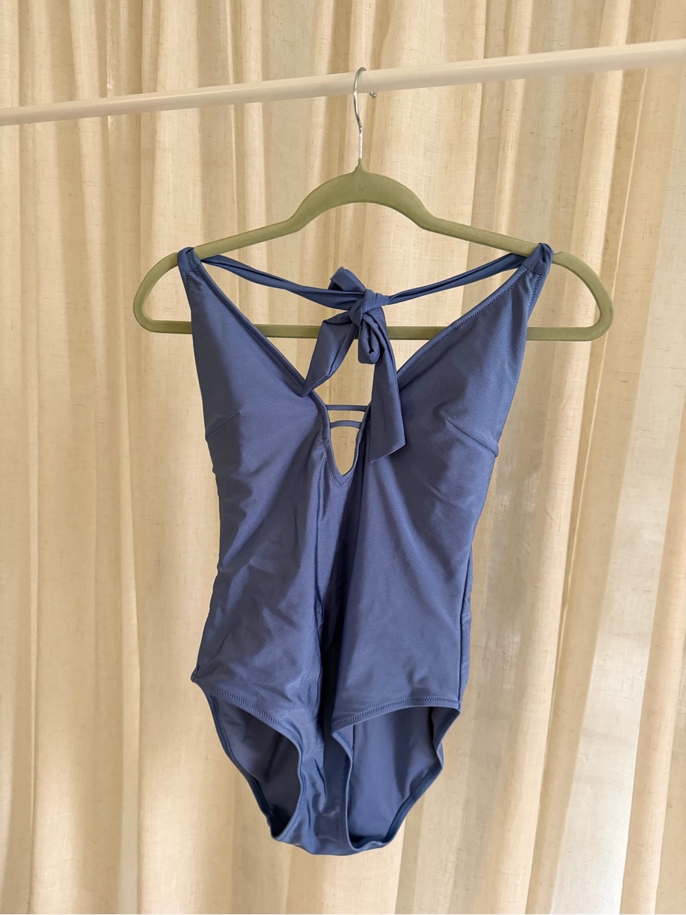 Barts Blue Scoop-Back Swimsuit